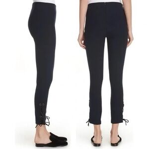 Rag & Bone Simone Lace Up Dress Pants in Navy Size 4‎